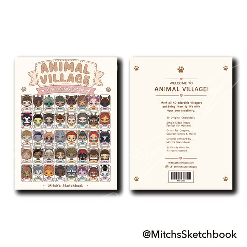 Animal Village Coloring Book