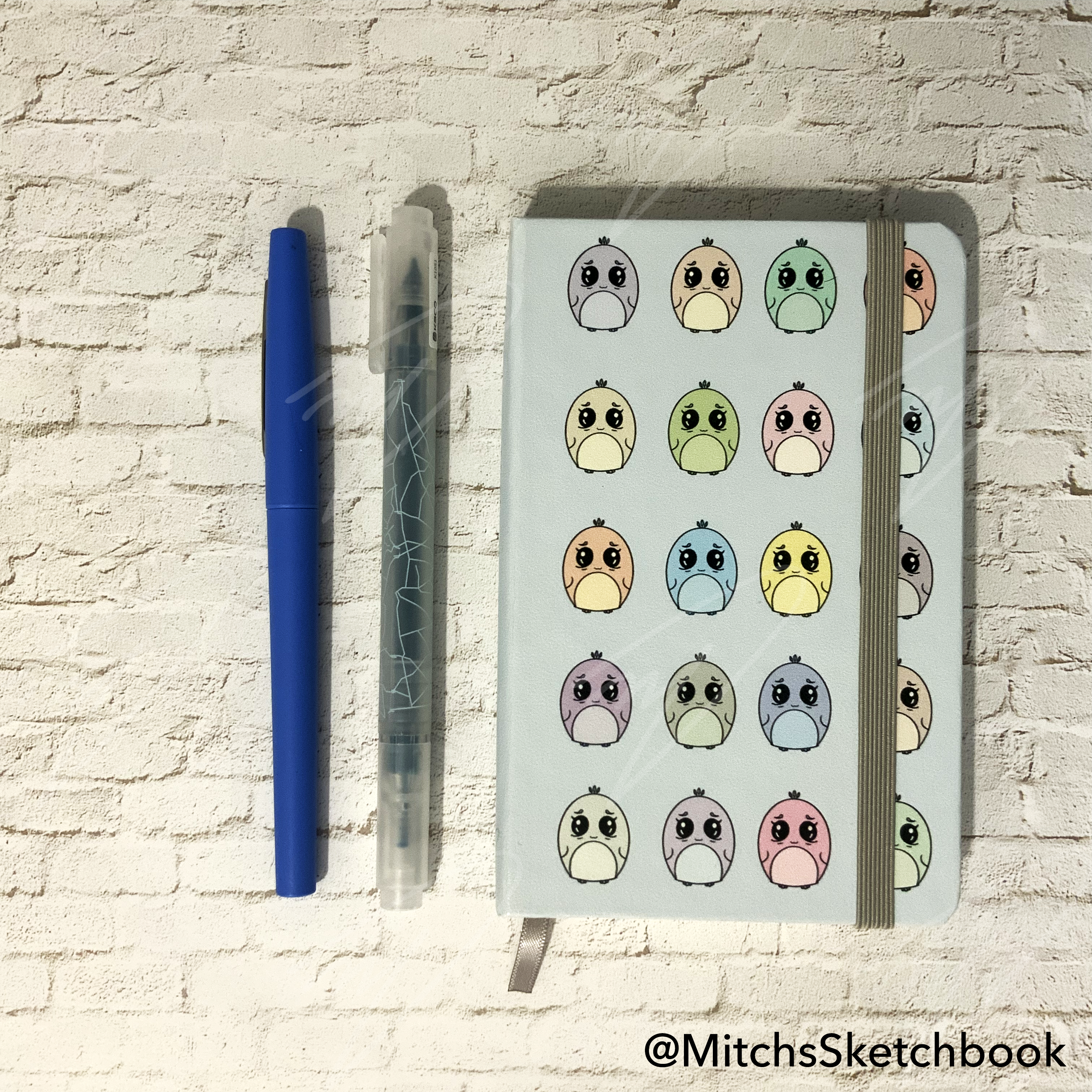 Blue Birdy Leatherette Paper Notebook