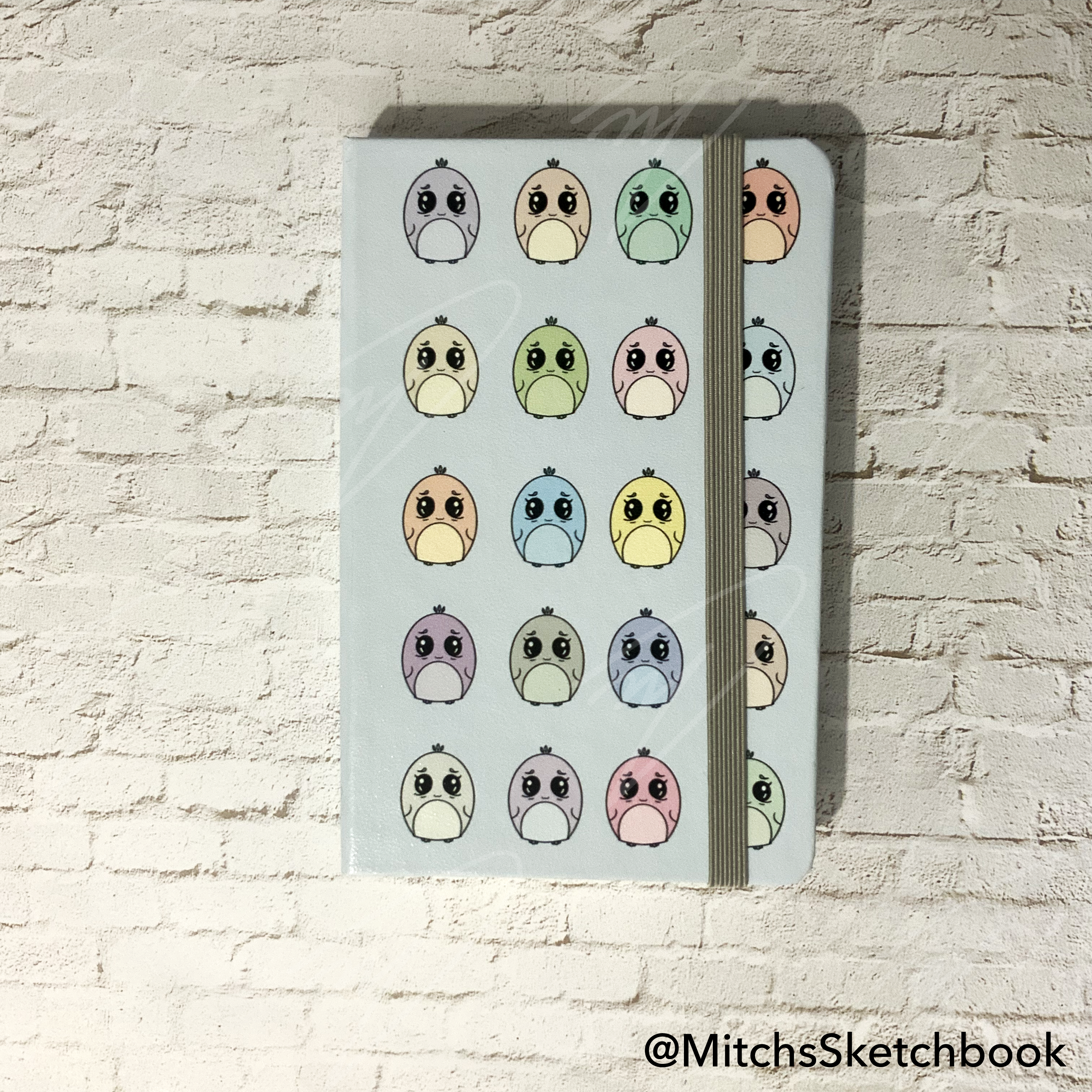 Blue Birdy Leatherette Paper Notebook