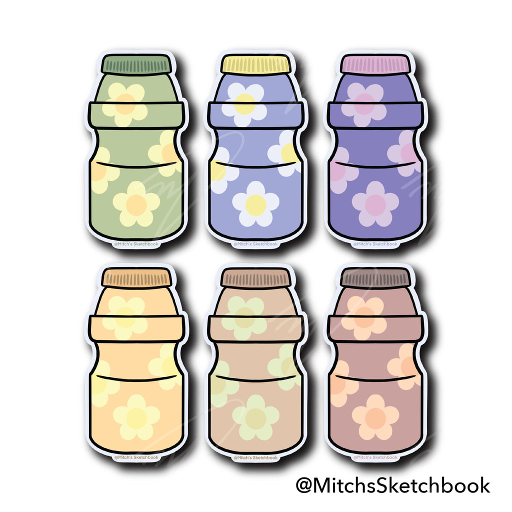 Daisies in a Bottle - Mini Sticker Sheet + Surprise Large Sticker
