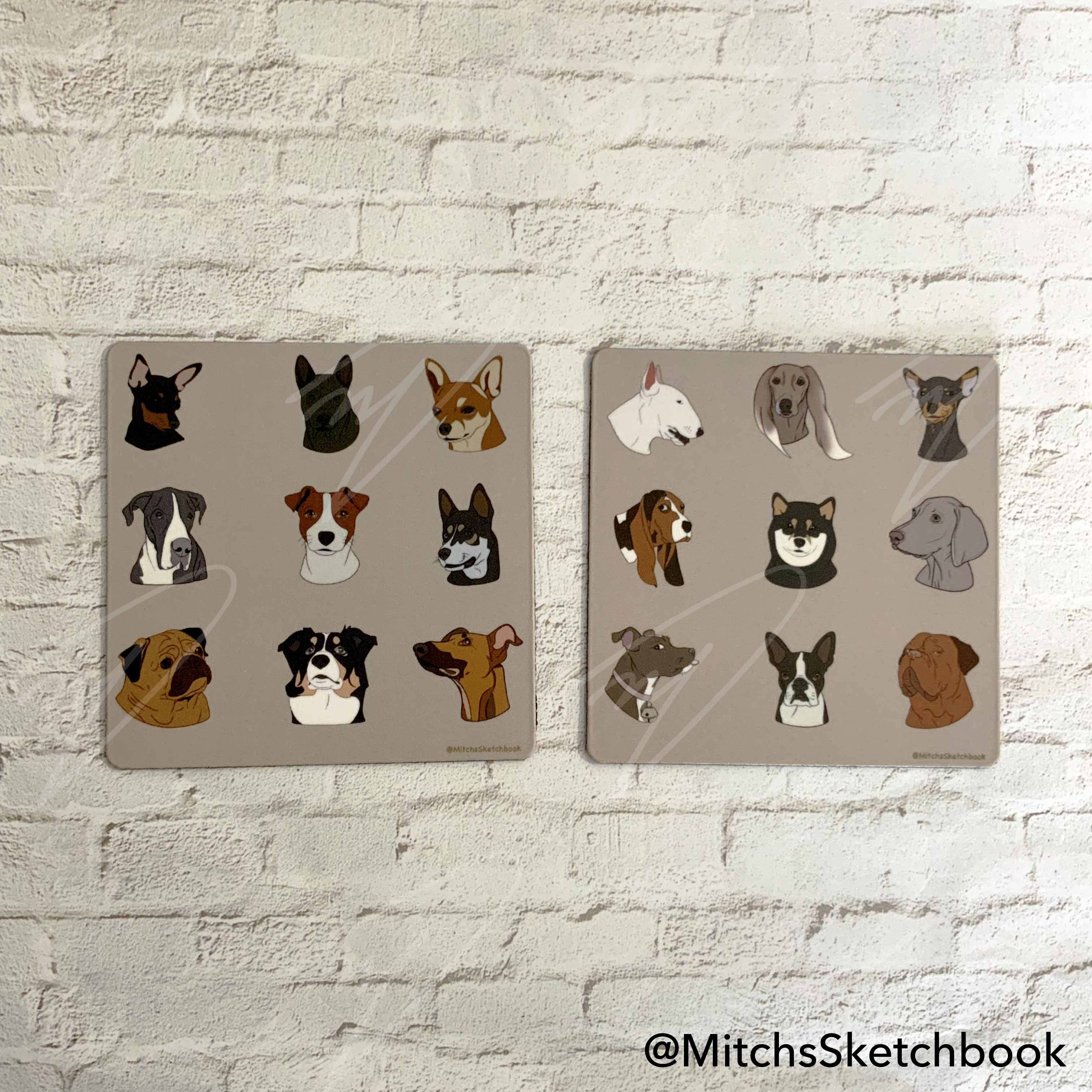 Cute Dog Magnet Set (2 Pack)