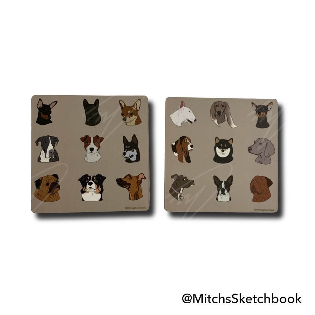 Cute Dog Magnet Set (2 Pack)