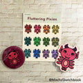 Fluttering Pixies Blind Bag (Sticker Sheet + Mystery Button + Sticker)