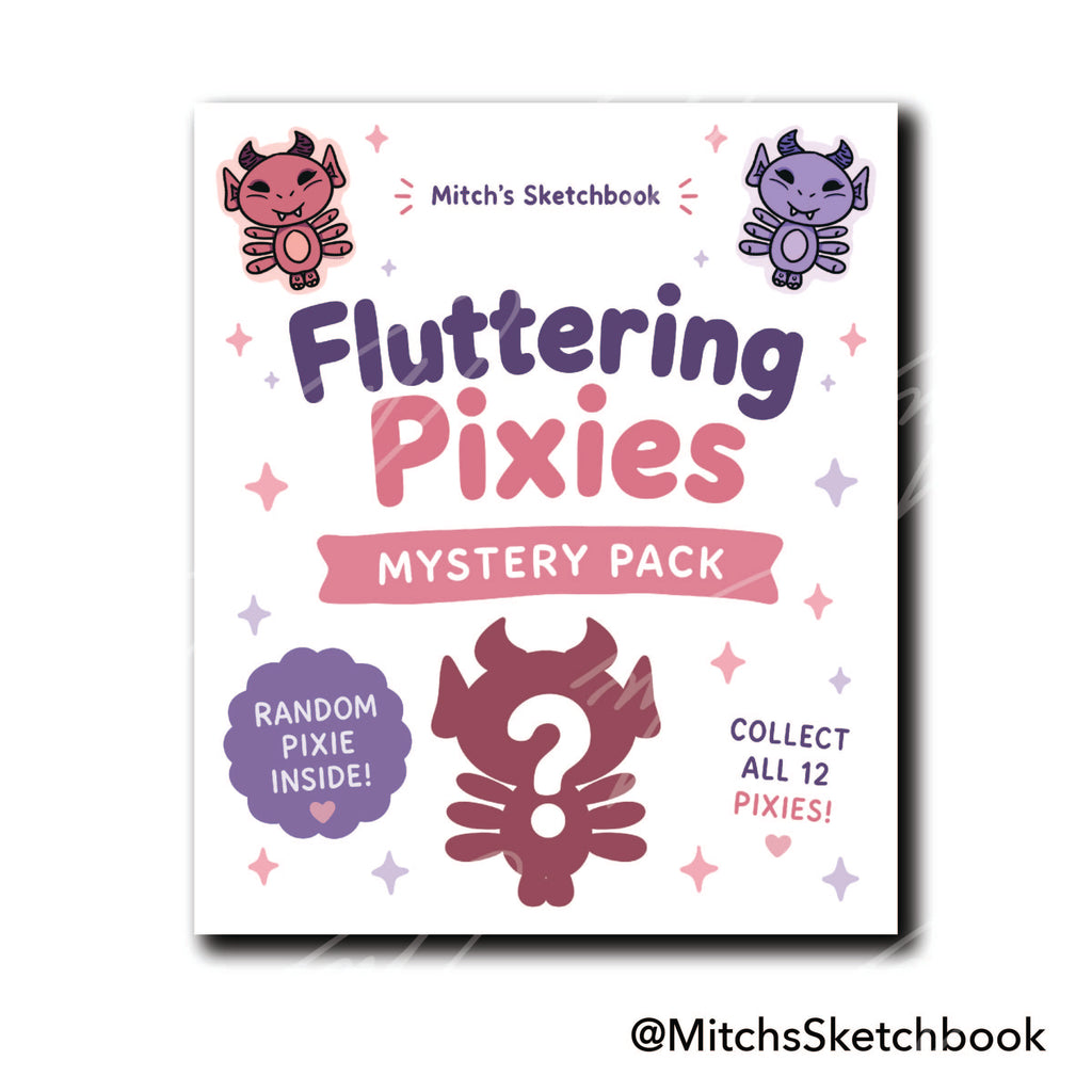 Fluttering Pixies Blind Bag (Sticker Sheet + Mystery Button + Sticker)