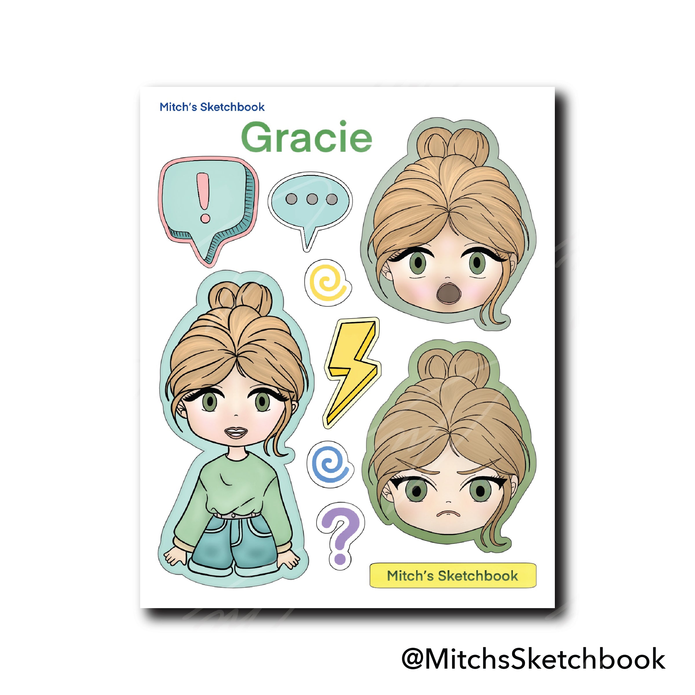 Gracie Sticker Sheet