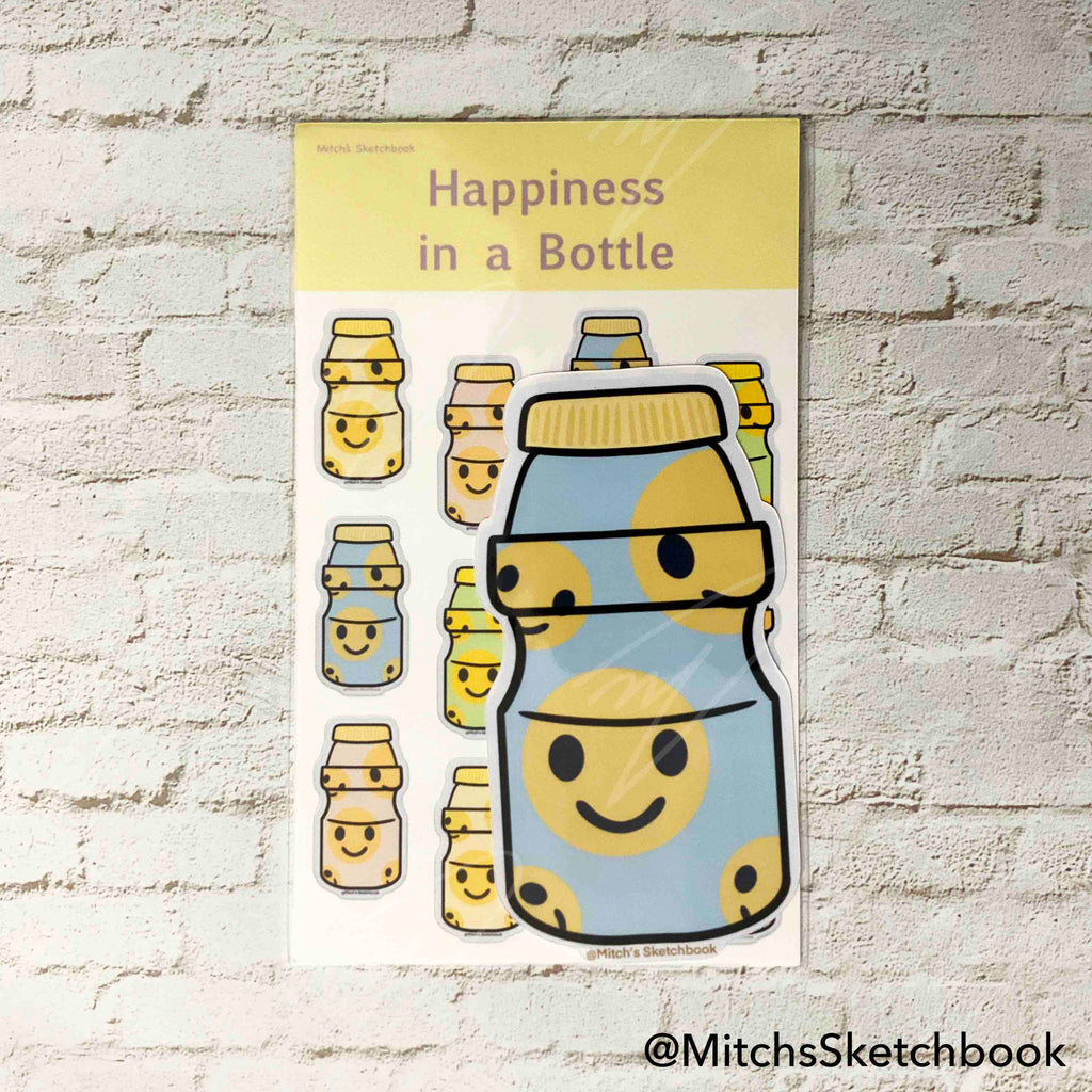 Happiness in a Bottle (Sticker Sheet + Sticker)