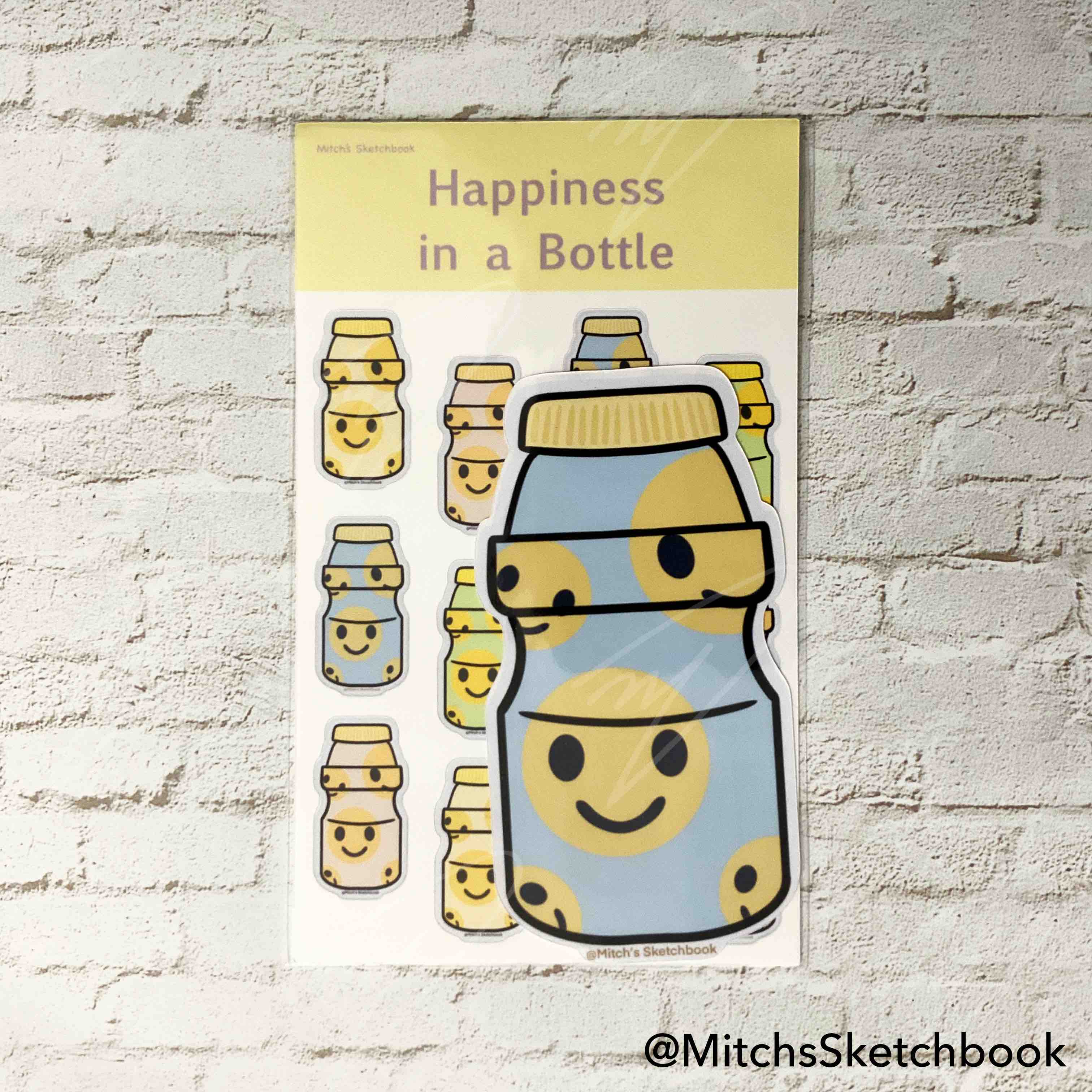 Happiness in a Bottle (Sticker Sheet + Sticker)