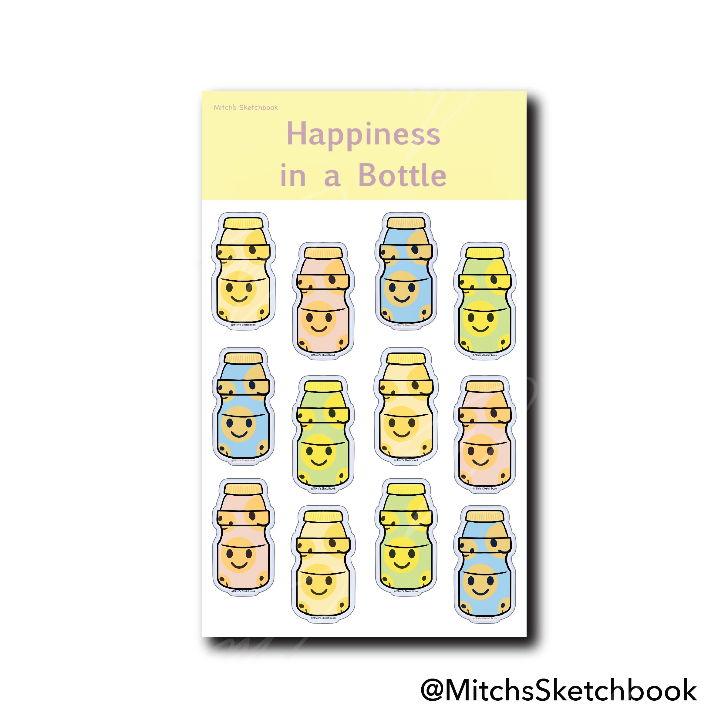 Happiness in a Bottle (Sticker Sheet + Sticker)