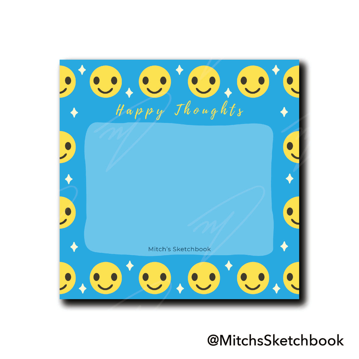 Happy Thoughts Notepad + Sticker