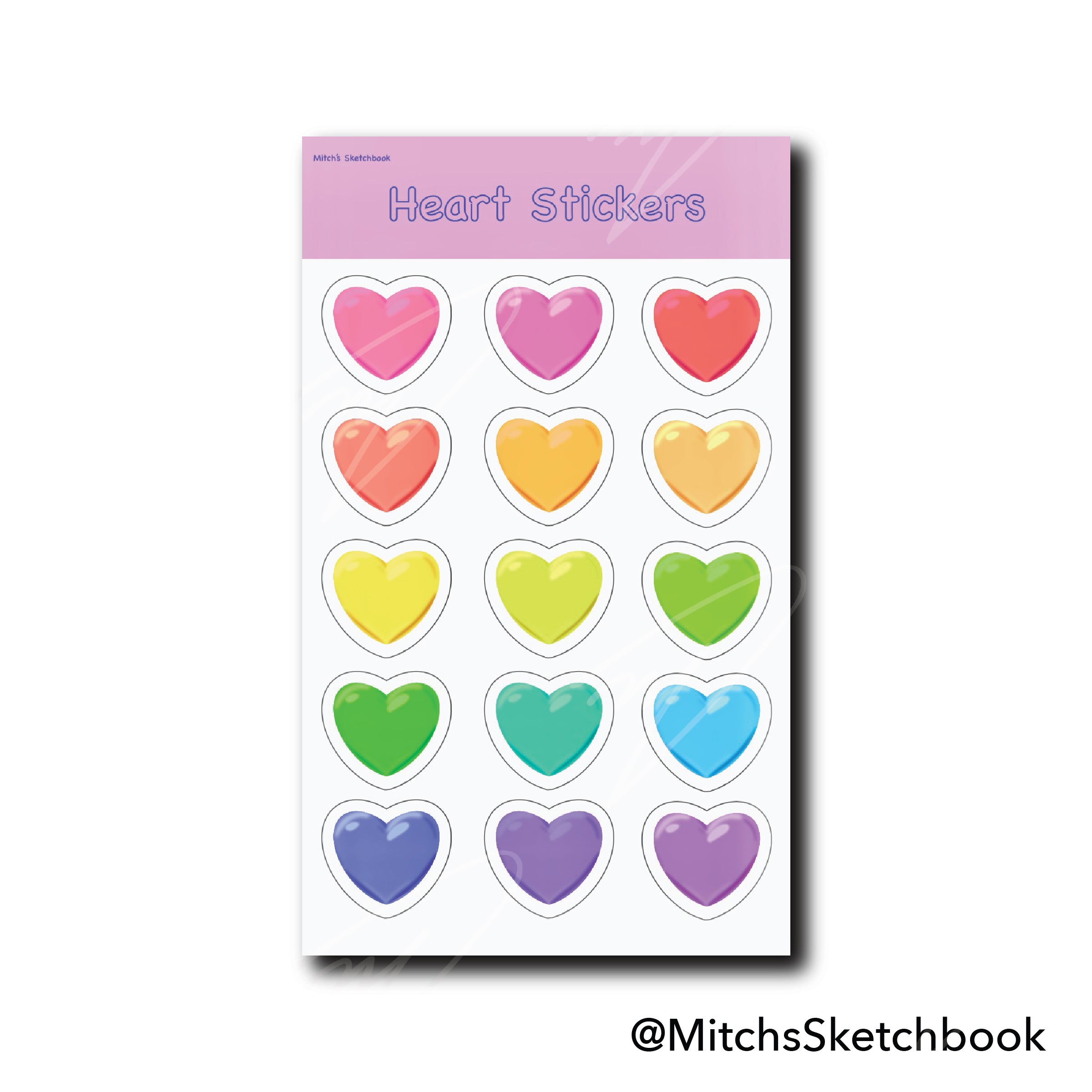 Heart Sticker Sheets