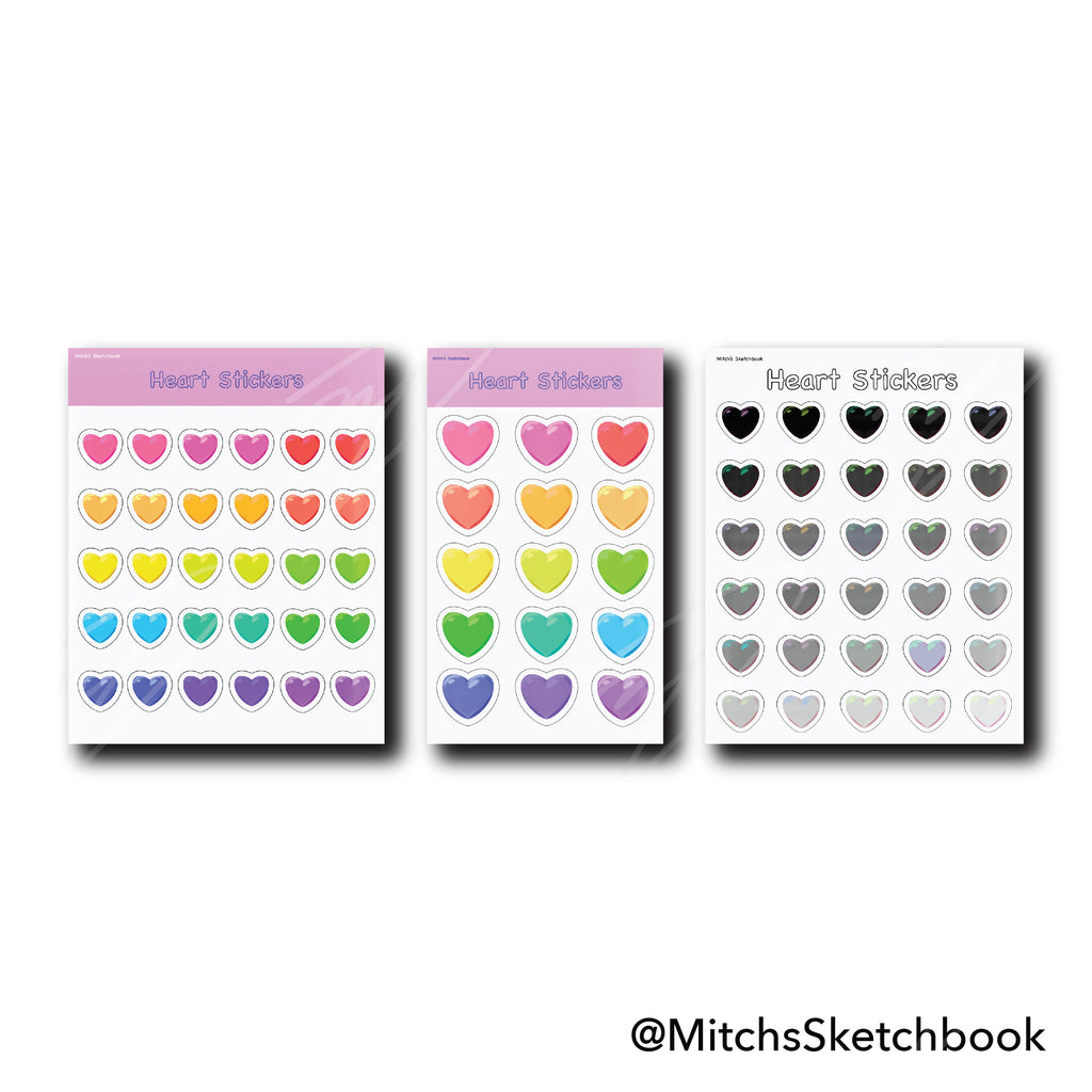 Heart Sticker Sheets