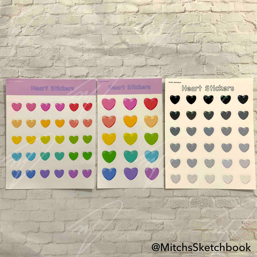 Heart Sticker Sheets