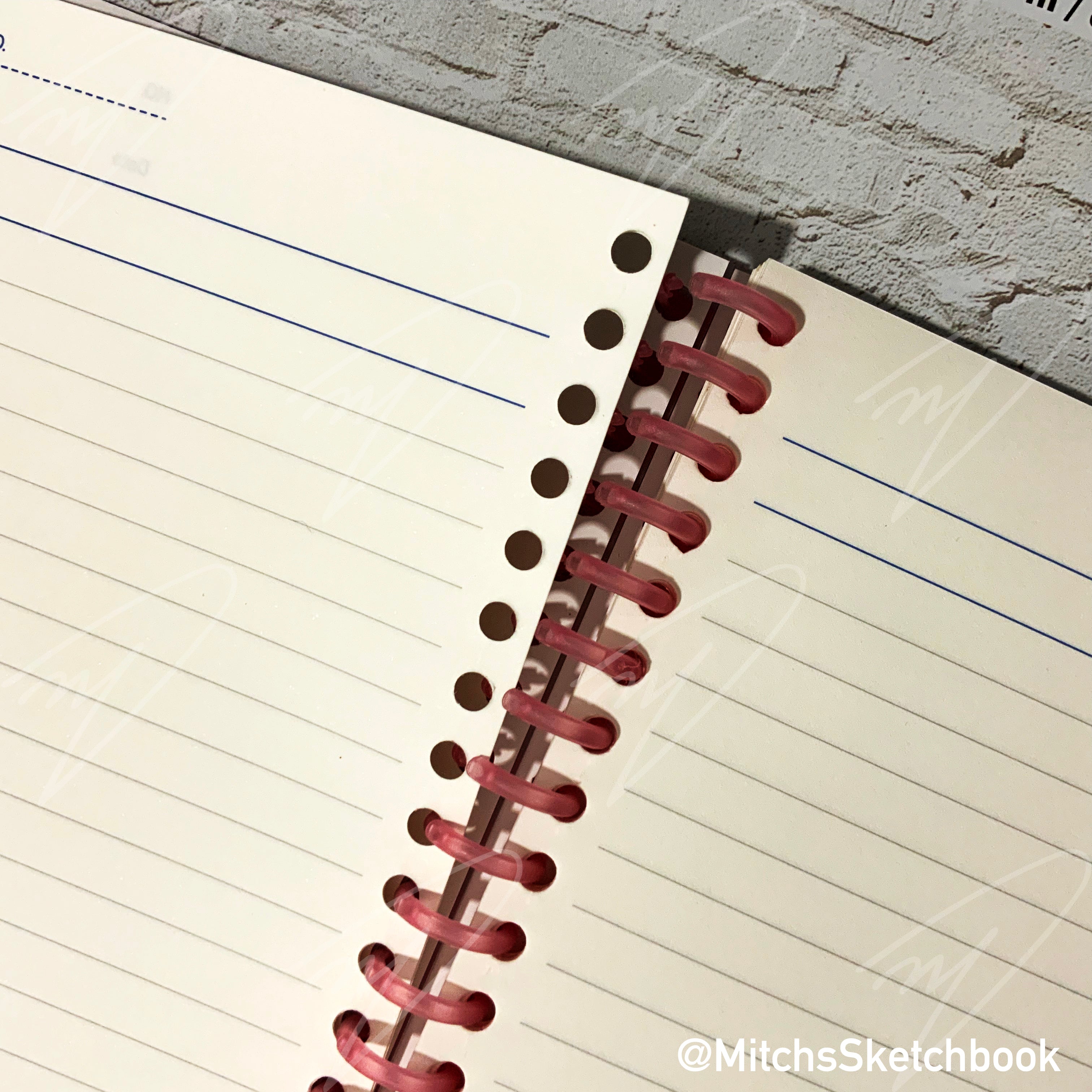 Pink Heart Smart Ring Binder Notebook