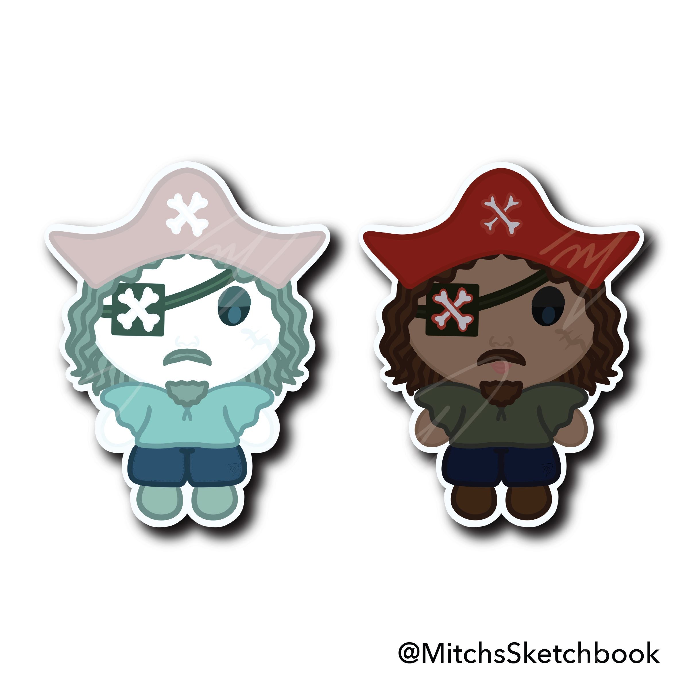 Pirate Duo Sticker Set