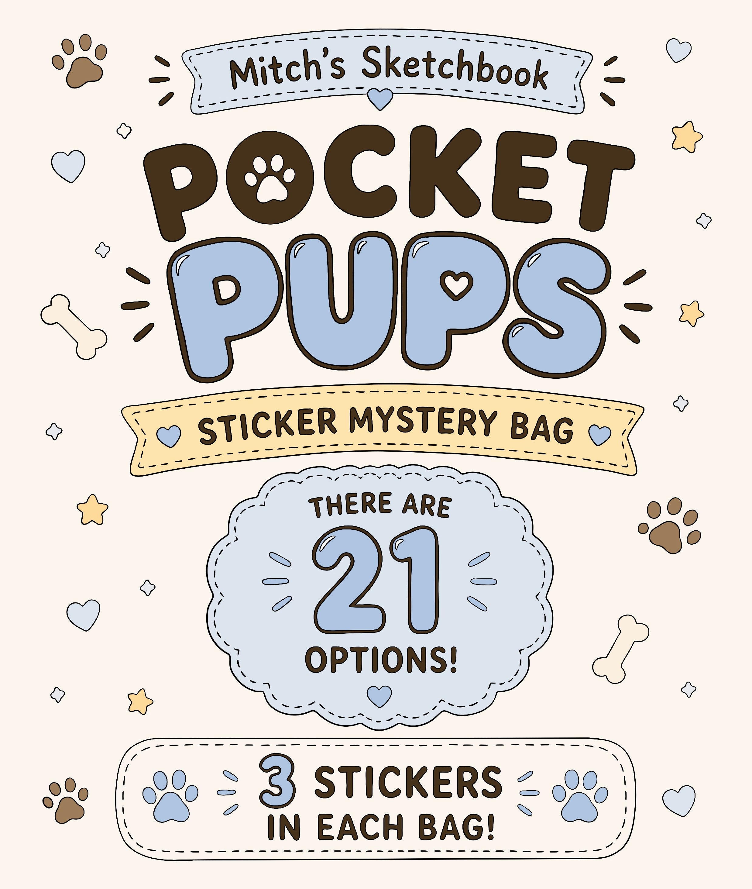 Pocket Pups Sticker Mystery Bag
