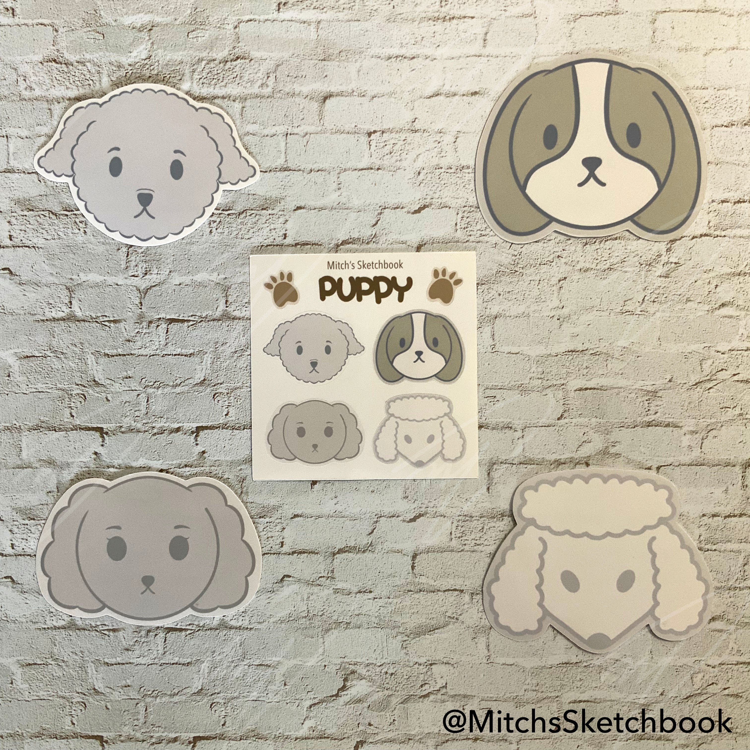 Puppy Pack - Mini Sticker Sheet + Surprise Bonus Pup