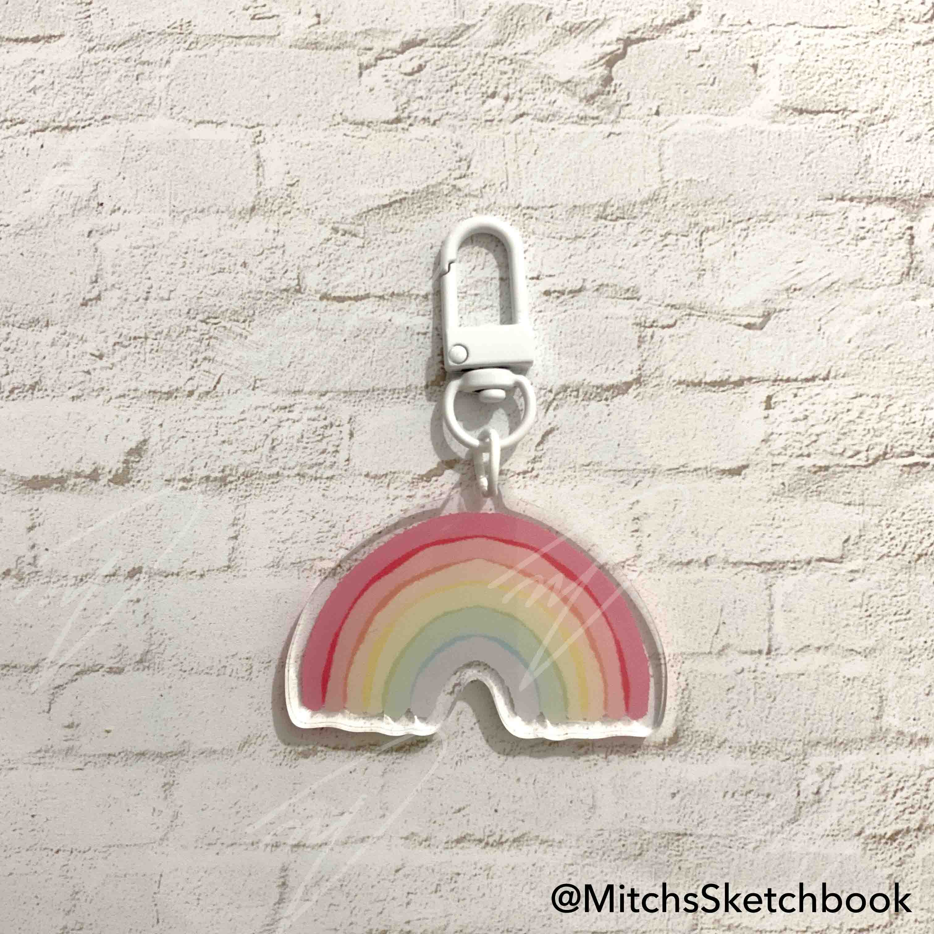 Pastel Rainbow Keychain