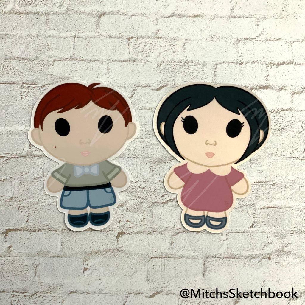 School Kids Sticker Set – Aiko & James