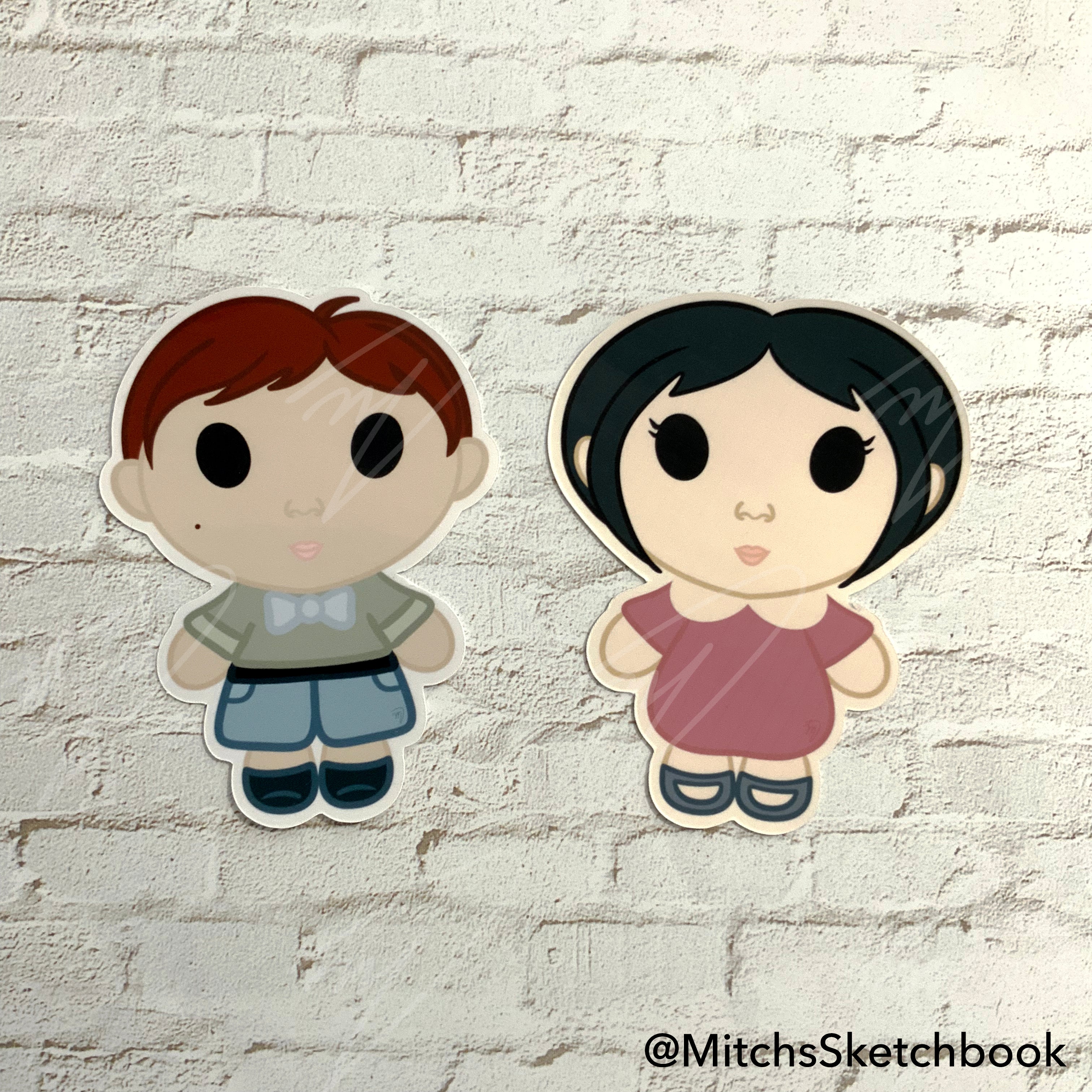 School Kids Sticker Set – Aiko & James