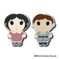 School Kids Sticker Set – Aiko & James