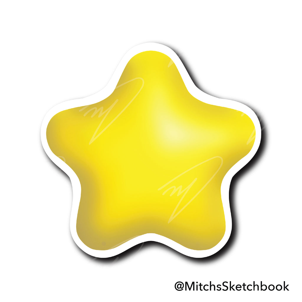 3D Star Stickers