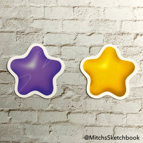 3D Star Stickers