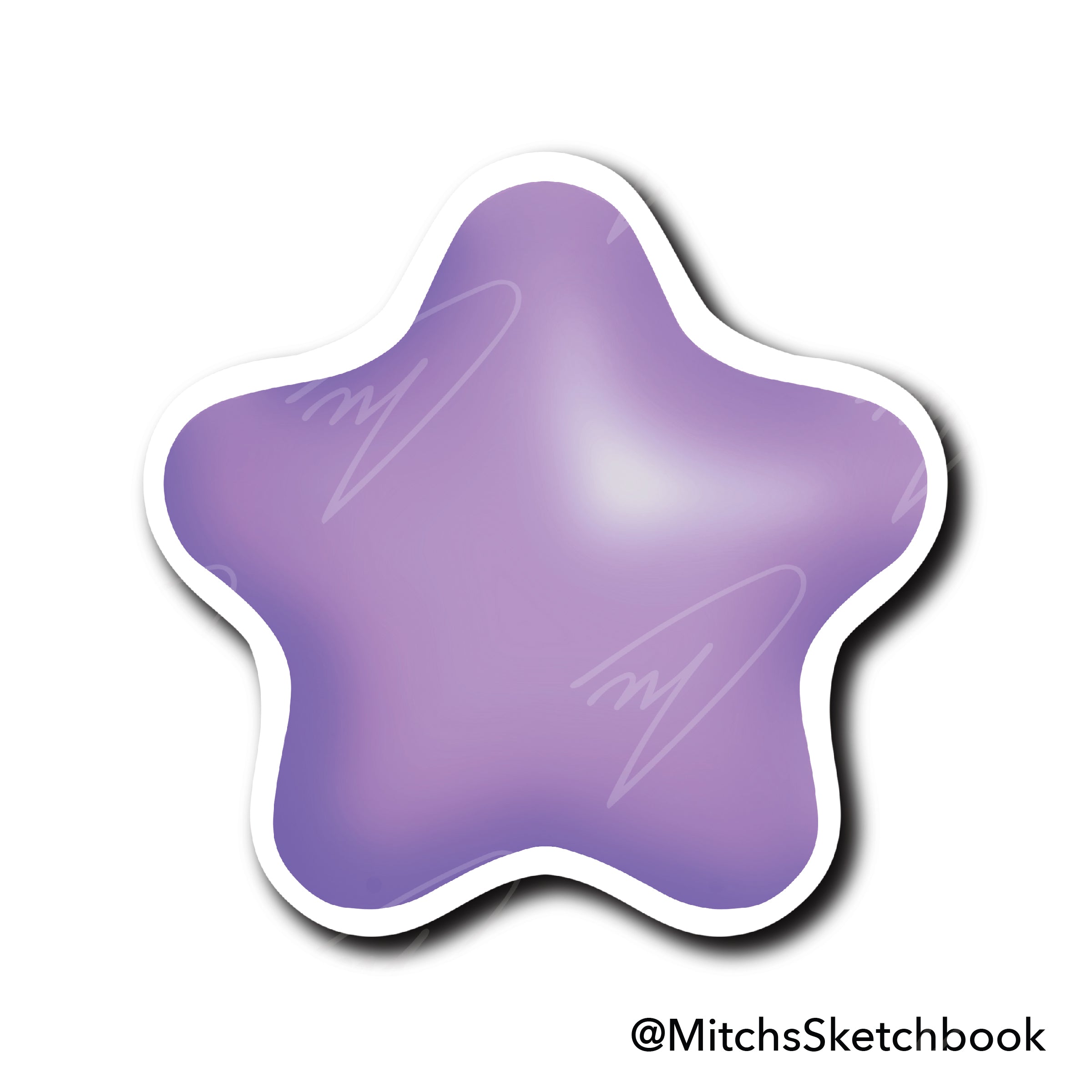 3D Star Stickers