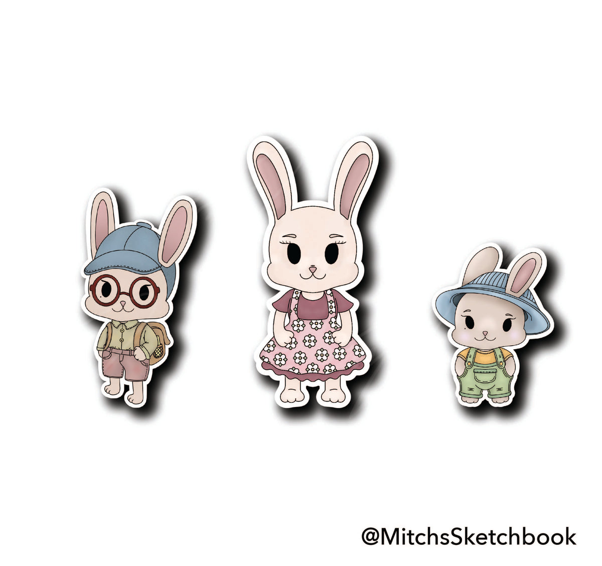 Bunny Family (Set of 3)