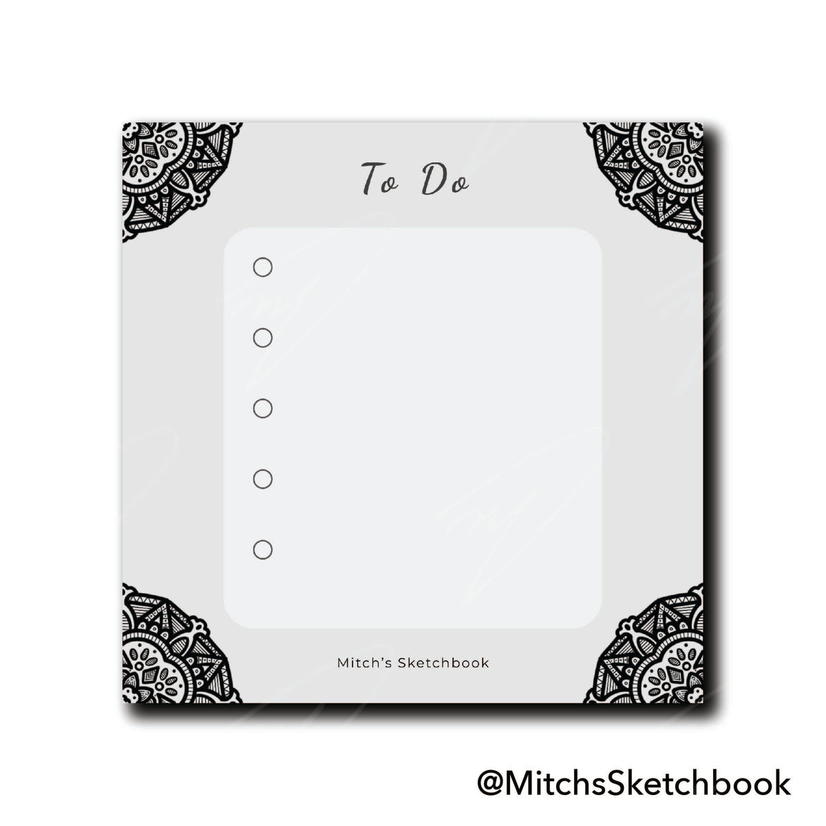 To Do - Notepad + Sticker