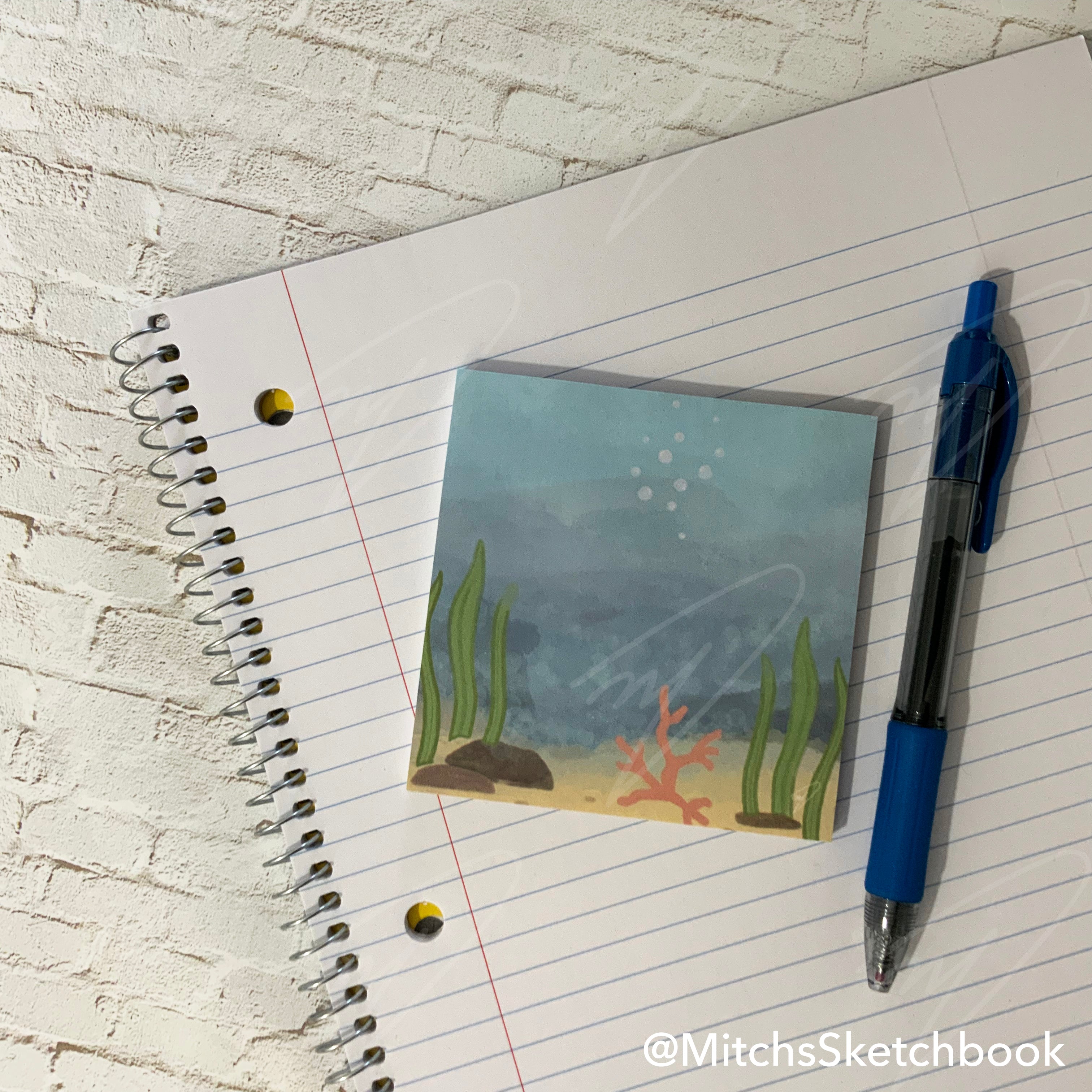Underwater Sticky Notes