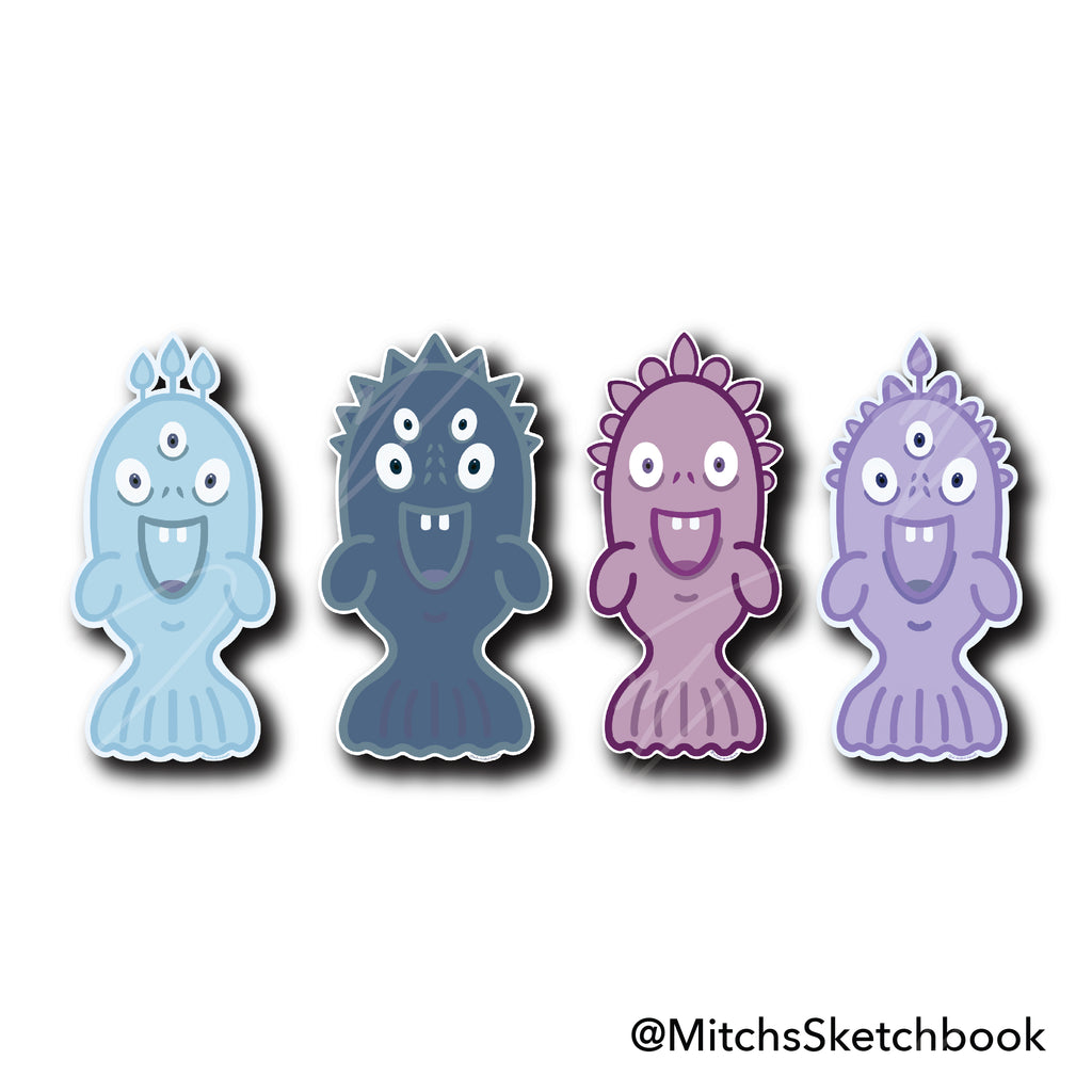 Whale Family Sticker Collection