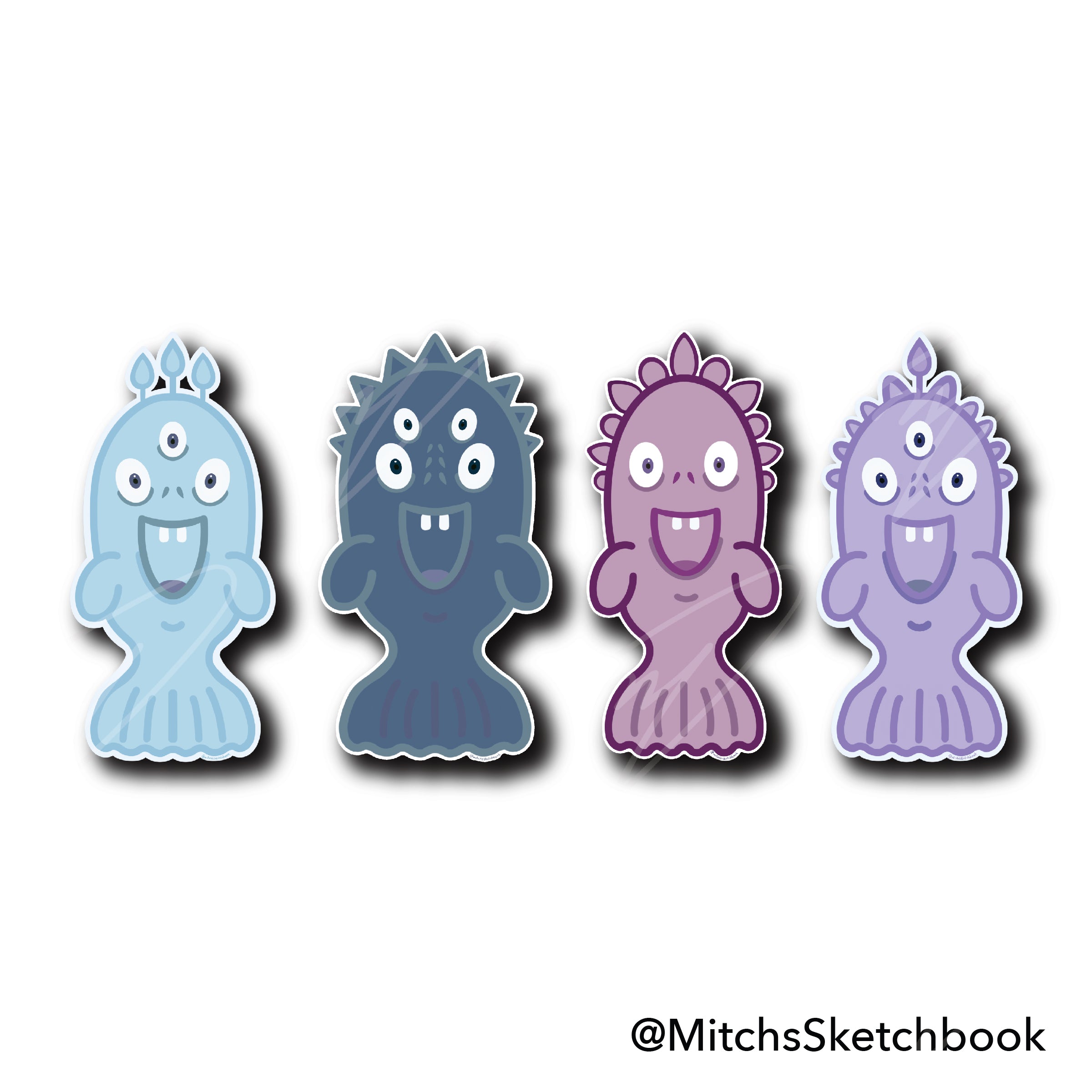 Whale Family Sticker Collection